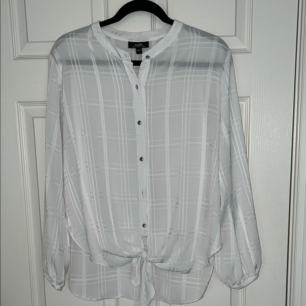Wallis White Button-Up Blouse